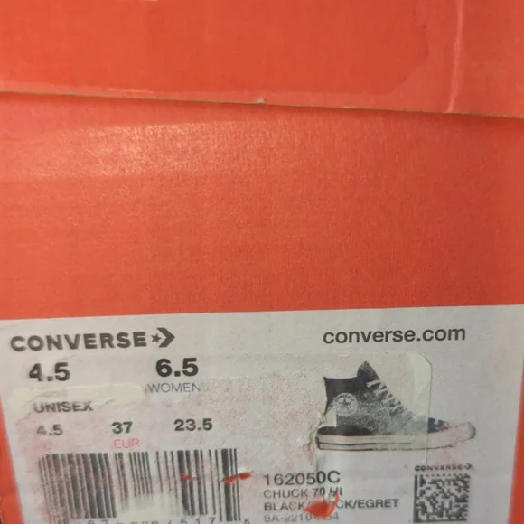 Converse Black High-Top Sneakers - Picture 5 of 6